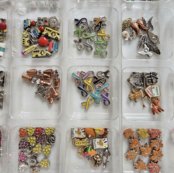 🦉 5/$21 🦉 O2 ORIGAMI OWL LIVING LOCKET FLOATING PETITE MEMORY CHARMS NEW!! - Picture 10 of 16